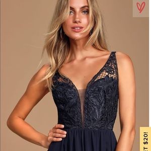 Melvina Navy Blue Dress